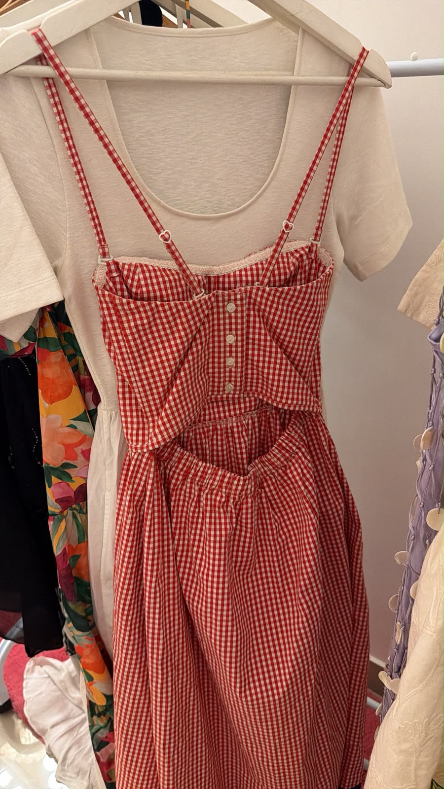 RED GINGHAM PICNIC DRESS
