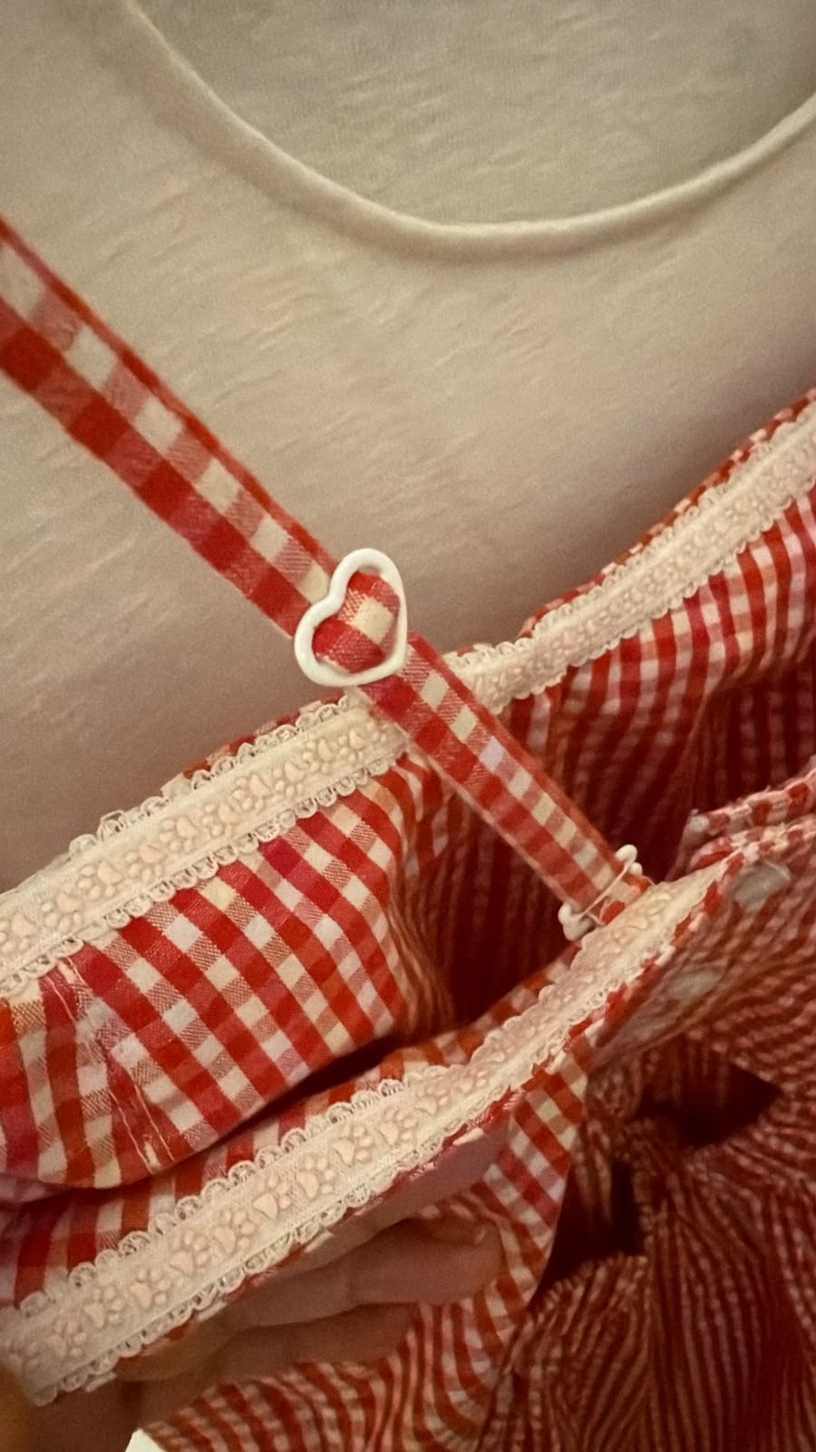 RED GINGHAM PICNIC DRESS